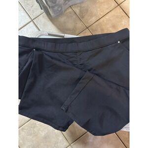 Intro Love The Fit Women's Slip On Black Wide Legs Cropped Pants